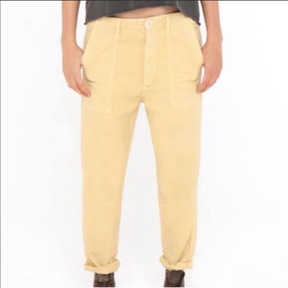 New The Great Slouch Armies button fly pants ankle